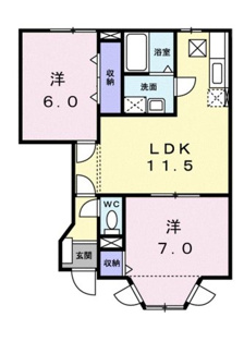 【間取り】 | ドルチェ・マンダリーノ　Ｂ
