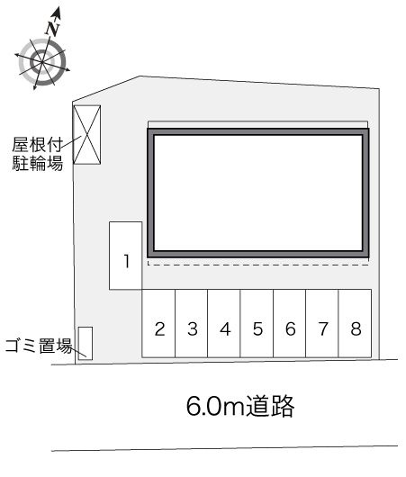 レオパレス宮ノ前の区画図