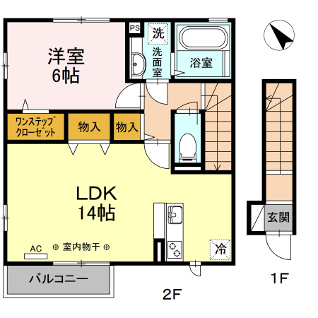 ペルーシェ B棟の間取り