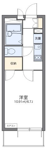 レオパレスグランドコートの間取り|代表的な間取のため実際の間取とは異なる場合があります
