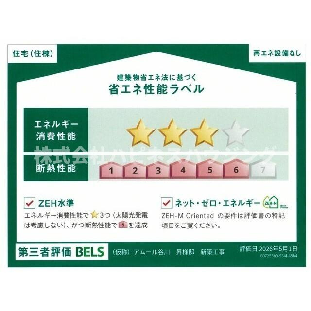 Amour Valle Fiumeの省エネ性能ラベル