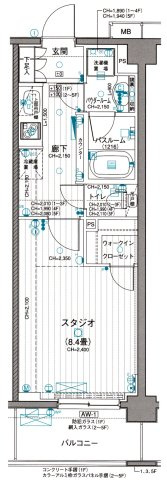 パレステージ青井ナチュラコートの間取り