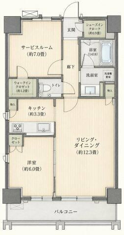 【間取り】 | 勝どきビュータワー