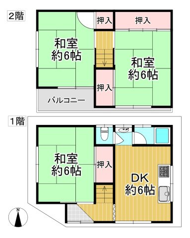 八尾市福万寺町5丁目の間取り