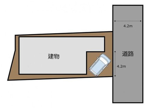 売中古戸建　静岡市葵区大岩3丁目の区画図
