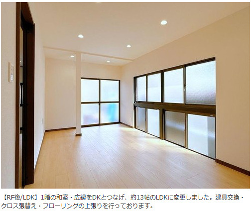 売中古戸建　静岡市葵区大岩3丁目の居間・リビング