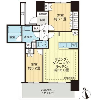 ライオンズタワー柏の間取り