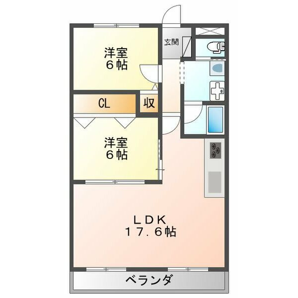 カサフィオーレ樋口の間取り