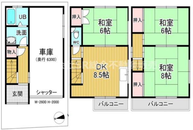 加納2丁目中古戸建の間取り|内・外装を過去に改修工事歴有♪ファミリー様にオススメです！