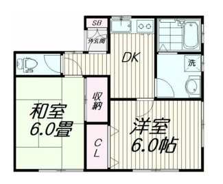 【間取り】 | 齋藤コーポ | 間取りです。
