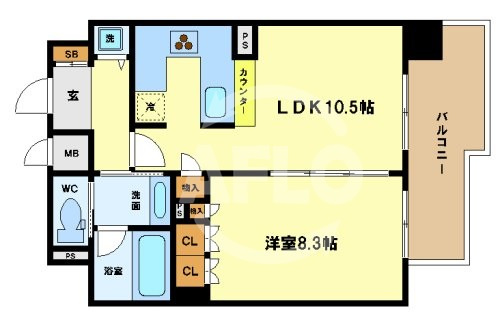 リーガル新福島の間取り|リーガル新福島　間取り図