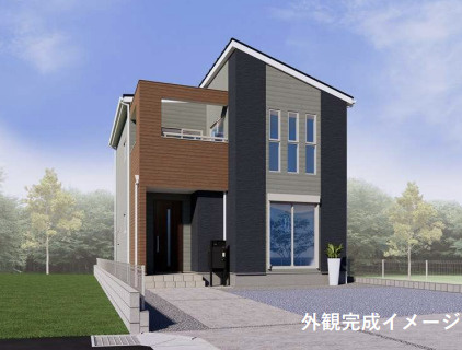 【外観パース】 | 久喜市本町8丁目　新築戸建　全2棟　1号棟　 | 1号棟