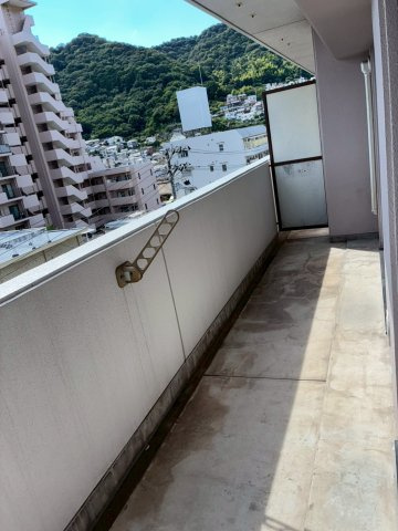 第3阿賀中央ハイツのバルコニー