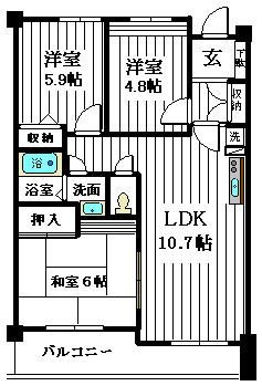 ロイヤルコートときわ台の間取り