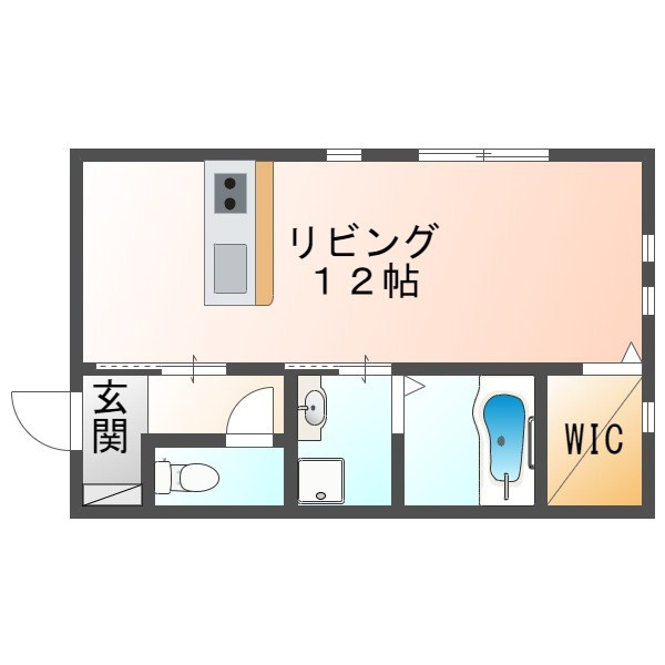 フレッツァ垂水福田の間取り