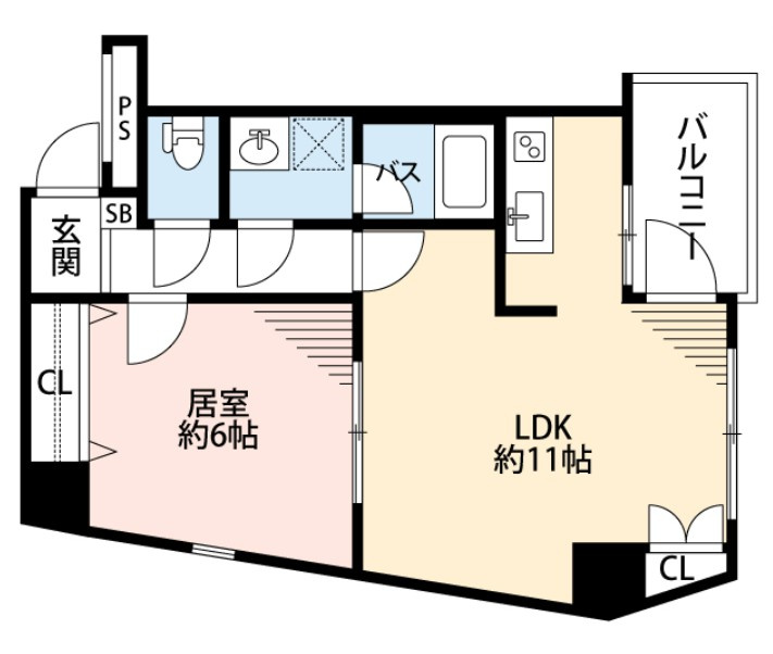 スカイコート中野南台２の間取り|間取りです。