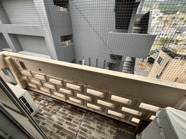 中銀渚マンシオンのバルコニー|洗濯機置き場はバルコニーにございます。