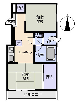 中銀渚マンシオンの間取り