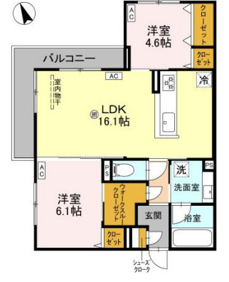 ファブール東羽衣の間取り
