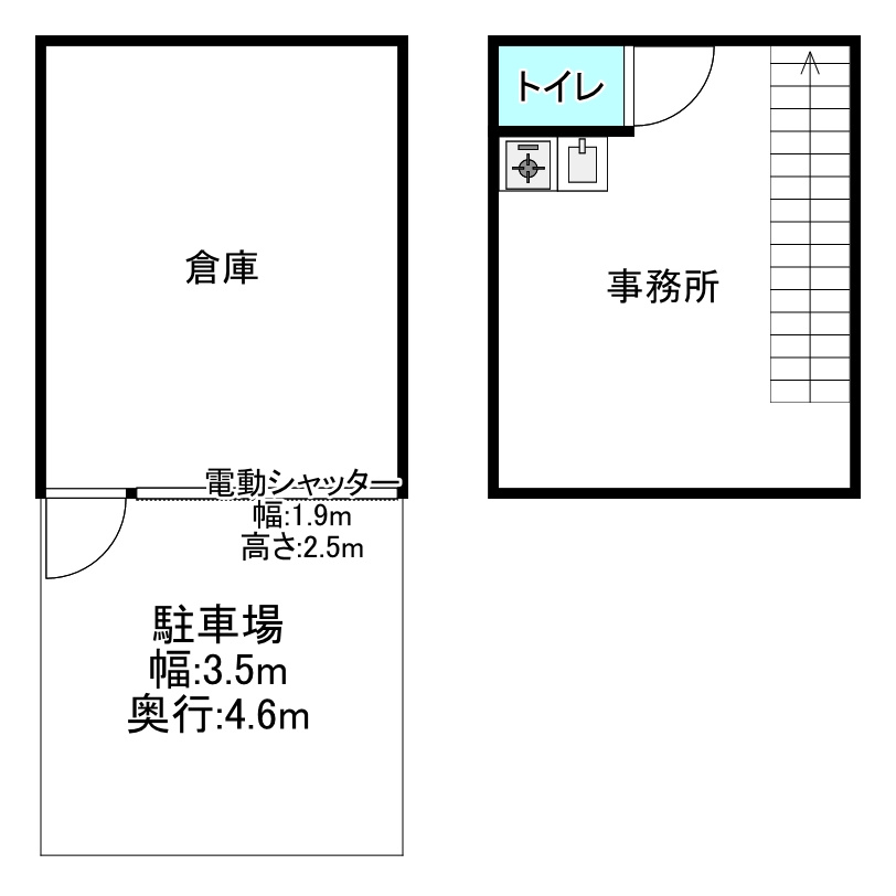 クリエイティブ スペース キョウバシイーストの間取り