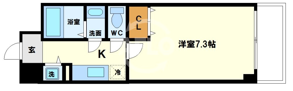 Rainbow Court立売堀の間取り|レインボーコート立売堀　間取り