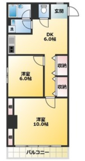 真砂マンションの間取り