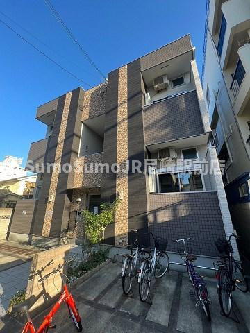 大阪市西淀川区姫里１丁目のアパートの外観|外はこのようになっています