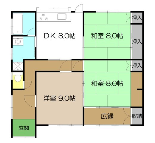 【間取り】 | 中古一戸建　高知市大津乙