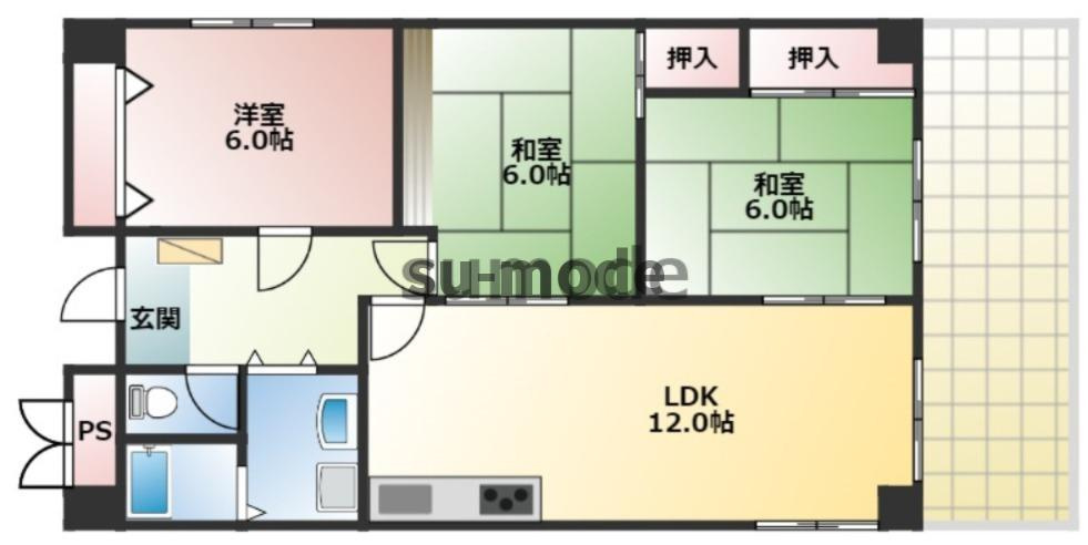 ヌーヴェルシャトーの間取り