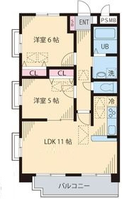 ルネ　シェスタの間取り|間取りです。