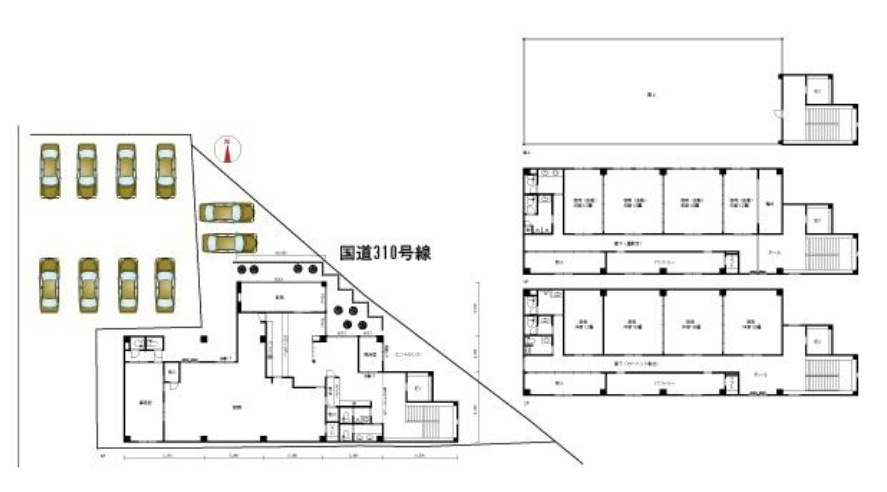 堺市中区福田ロードサイド店舗（駐車場付き）の間取り