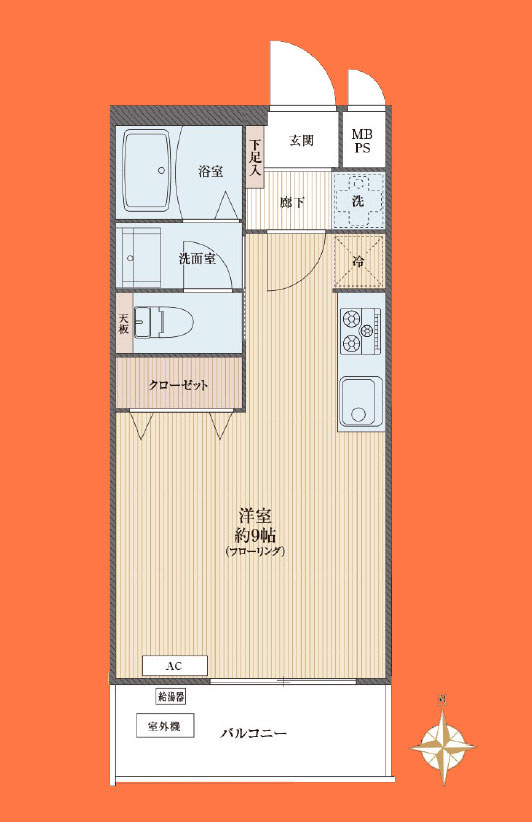 メゾン万里下北沢の間取り
