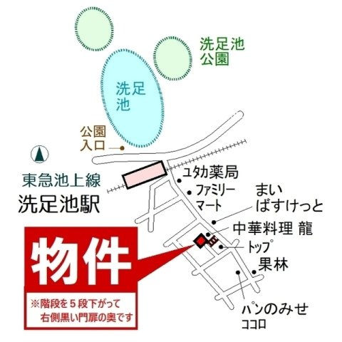 Ｔフラットの外観|地図
