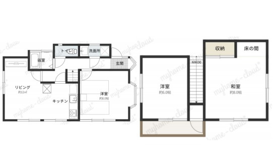 小手指ガーデン戸建の間取り