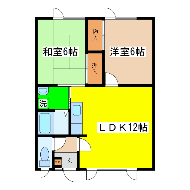 アルプス２号の間取り