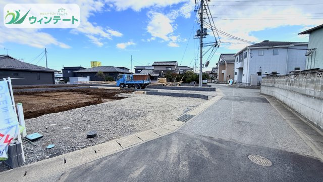 【Livele Garden】　古河市三杉町の前面道路含む現地写真|前面道路は交通量が少なく子供の通学にも安心の道路です♪ぜひ現地でご体感ください！