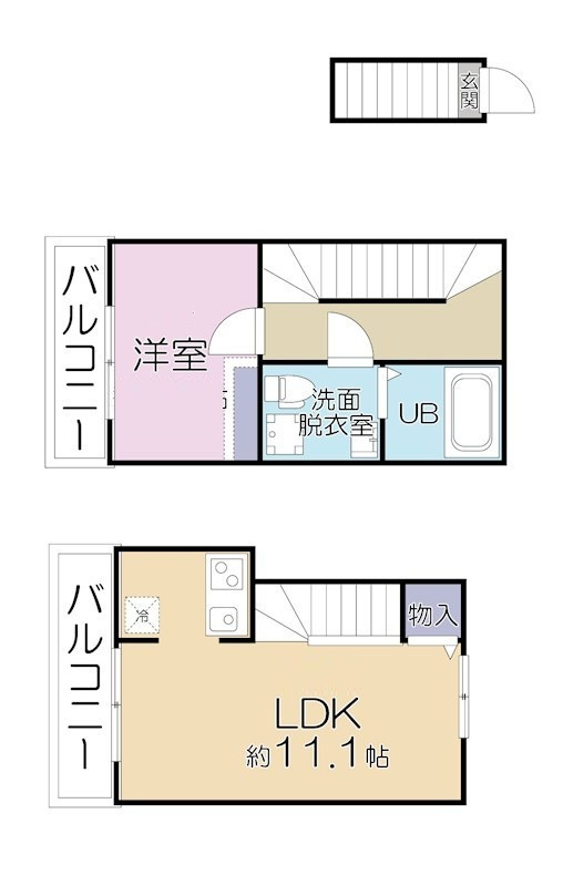 AMATERRACE千川 の間取り|間取りです。