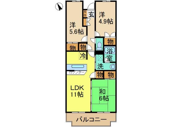 【間取り】 | マノワール喜多見
