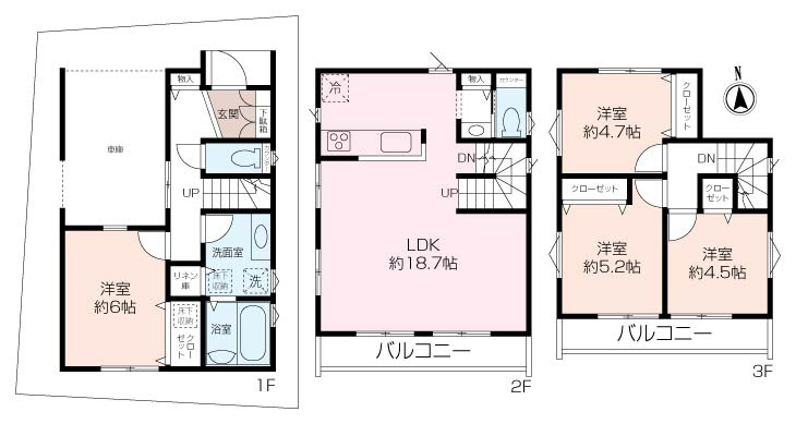 【ZEH水準省エネ住宅】ベルガーデン中区大平町新築戸建の画像