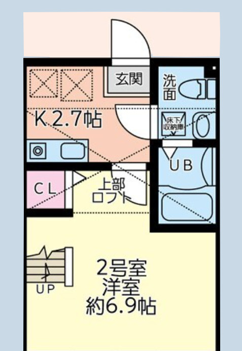 ウエストミモザの間取り