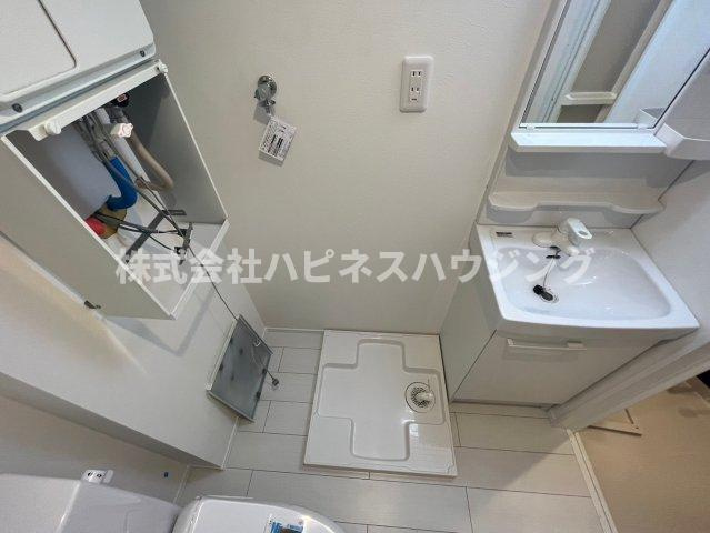 グランドメゾンの洗面所|室内洗濯機置き場あり
