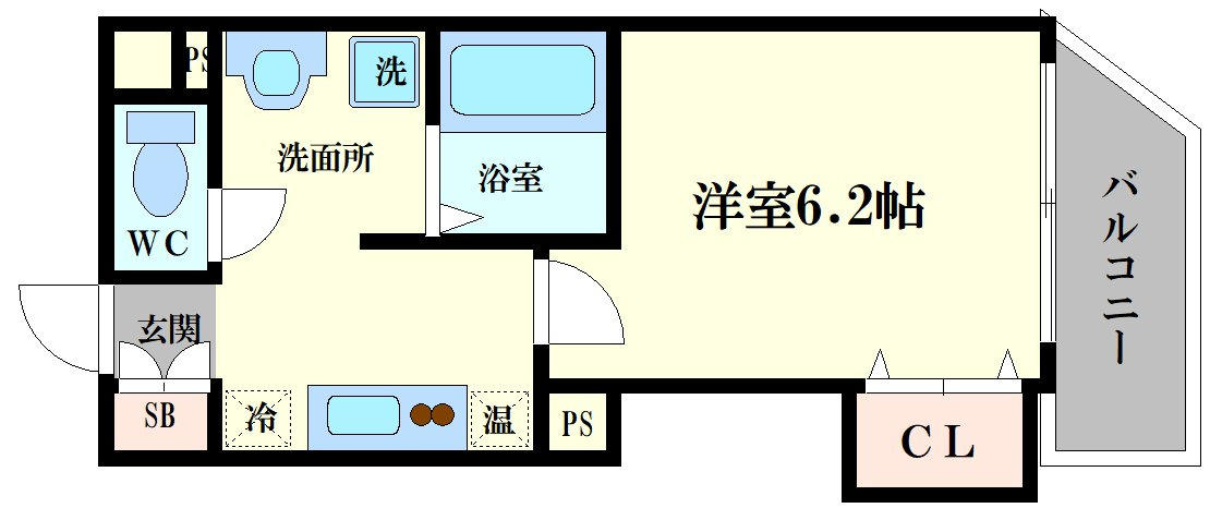みおつくし岸里Ⅲの間取り