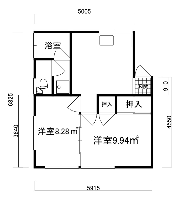 荻野コーポの間取り