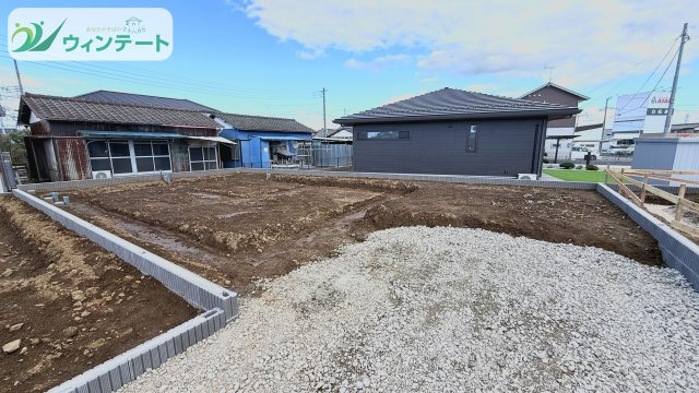 【Livele Garden】　古河市三杉町の外観|更地の今だからこそ敷地の広さを実感できます！完成後のイメージを膨らませてみてください♪