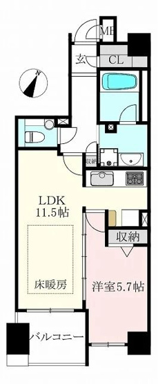 【間取り】 | Dクラディア目黒本町