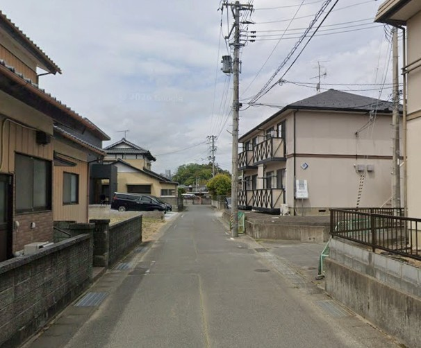 【新築戸建】　いわき市平塩第4　全2棟の前面道路含む現地写真|北側4.50ｍ公道に16.00ｍ接道