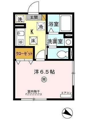 クレモンティーヌ・相之川の間取り