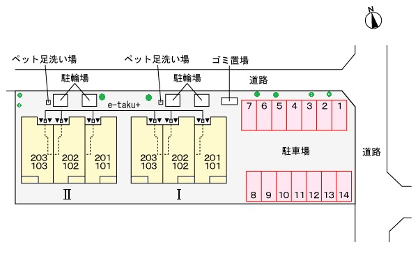 レオグレイスⅡの区画図