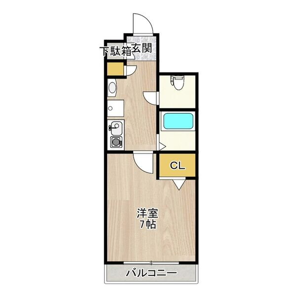 CITY SPIRE神戸元町Ⅱの間取り
