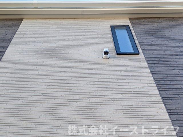 【新築戸建】　いわき市平塩第4　全2棟の防犯設備|2号棟写真　防犯カメラが設置されています。
